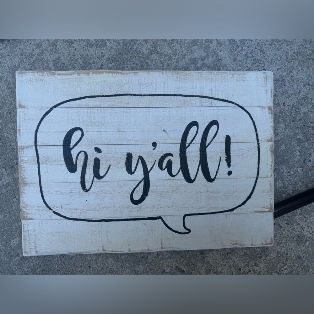 Hi Yall Wall Sign